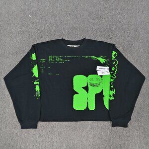 Sp5der Black long-sleeved T-shirt
